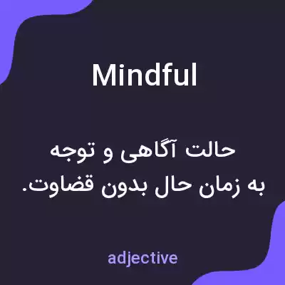معنی mindful به فارسی معنی mindful به فارسی