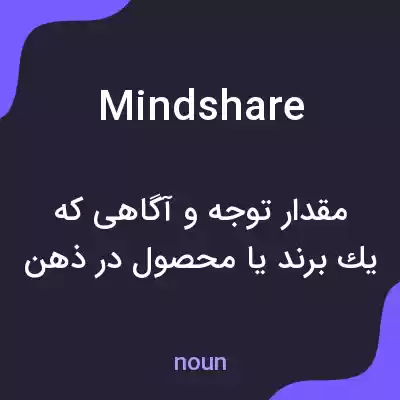 معنی mindshare به فارسی معنی mindshare به فارسی