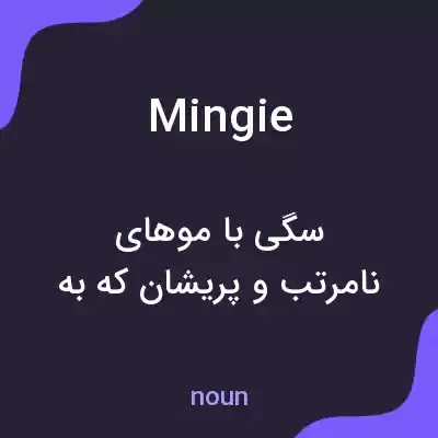 معنی mingie به فارسی معنی mingie به فارسی