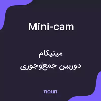 معنی mini-cam به فارسی معنی mini-cam به فارسی