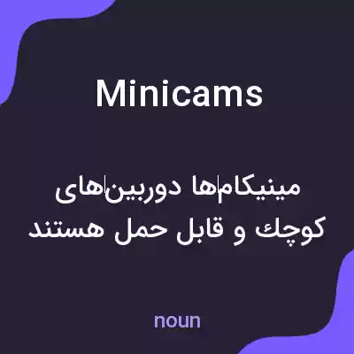 معنی minicams به فارسی