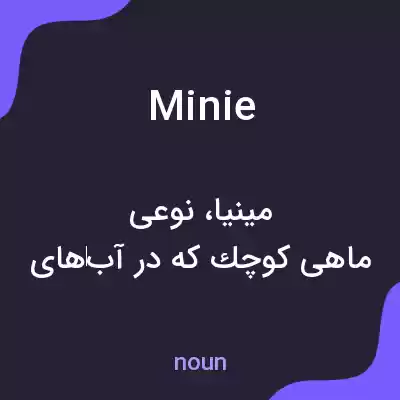 معنی minie به فارسی معنی minie به فارسی