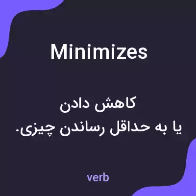 معنی minimizes به فارسی معنی minimizes به فارسی