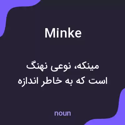معنی minke به فارسی