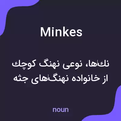 معنی minkes به فارسی معنی minkes به فارسی