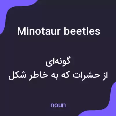 معنی minotaur beetles به فارسی معنی minotaur beetles به فارسی