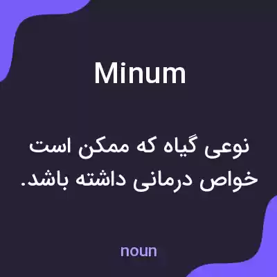معنی minum به فارسی معنی minum به فارسی