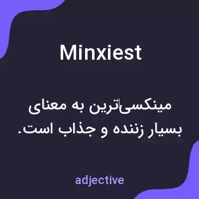 معنی minxiest به فارسی معنی minxiest به فارسی