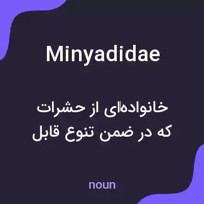 معنی minyadidae به فارسی معنی minyadidae به فارسی