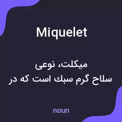 معنی miquelet به فارسی معنی miquelet به فارسی