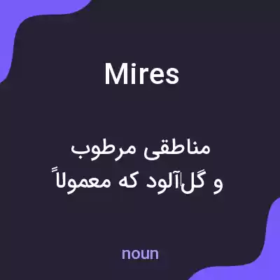 معنی mires به فارسی معنی mires به فارسی