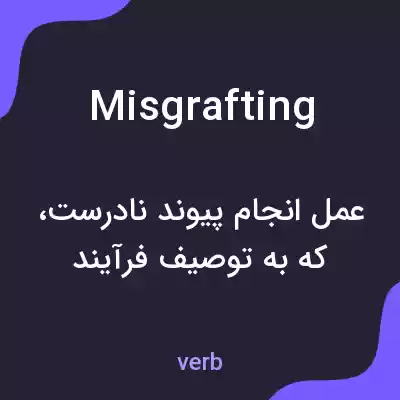 معنی misgrafting به فارسی معنی misgrafting به فارسی