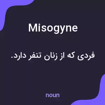 معنی misogyne به فارسی معنی misogyne به فارسی
