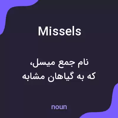 معنی missels به فارسی معنی missels به فارسی
