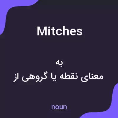 معنی mitches به فارسی معنی mitches به فارسی