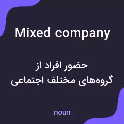 معنی mixed company به فارسی معنی mixed company به فارسی