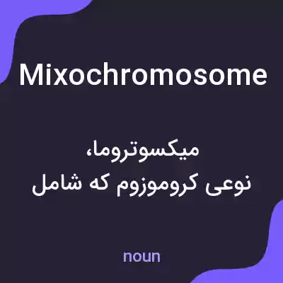 معنی mixochromosome به فارسی معنی mixochromosome به فارسی