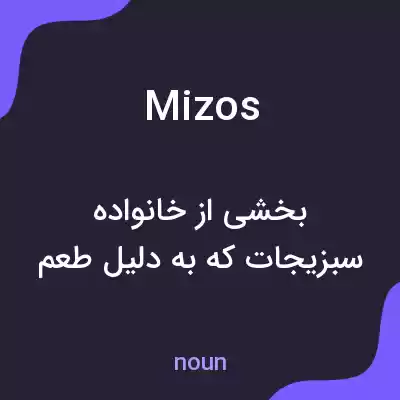 معنی mizos به فارسی معنی mizos به فارسی