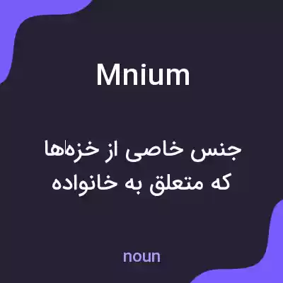 معنی mnium به فارسی معنی mnium به فارسی
