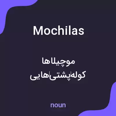 معنی mochilas به فارسی معنی mochilas به فارسی