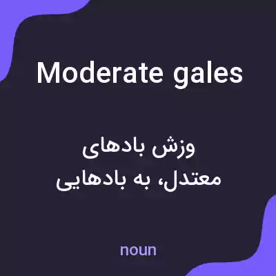 معنی moderate gales به فارسی معنی moderate gales به فارسی