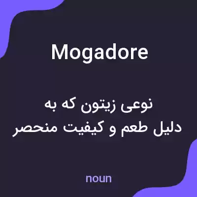 معنی mogadore به فارسی معنی mogadore به فارسی