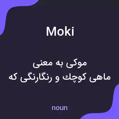 معنی moki به فارسی معنی moki به فارسی