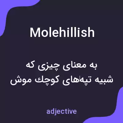 معنی molehillish به فارسی معنی molehillish به فارسی