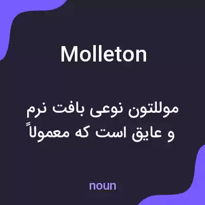 معنی molleton به فارسی معنی molleton به فارسی