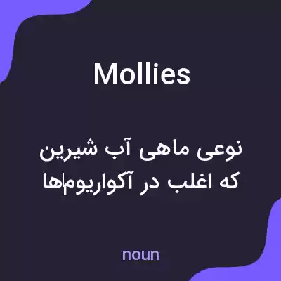 معنی mollies به فارسی معنی mollies به فارسی