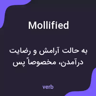 معنی mollified به فارسی معنی mollified به فارسی