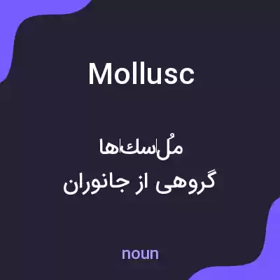 معنی mollusc به فارسی