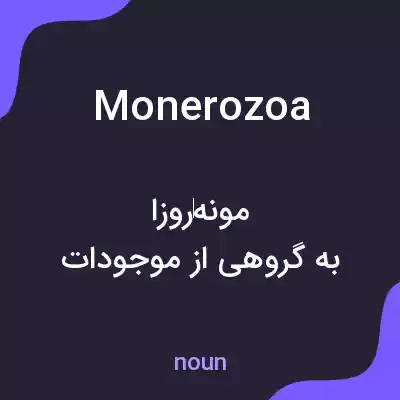معنی monerozoa به فارسی معنی monerozoa به فارسی