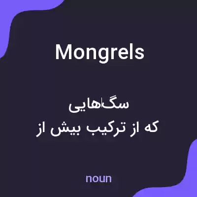 معنی mongrels به فارسی معنی mongrels به فارسی