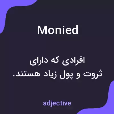 معنی monied به فارسی معنی monied به فارسی