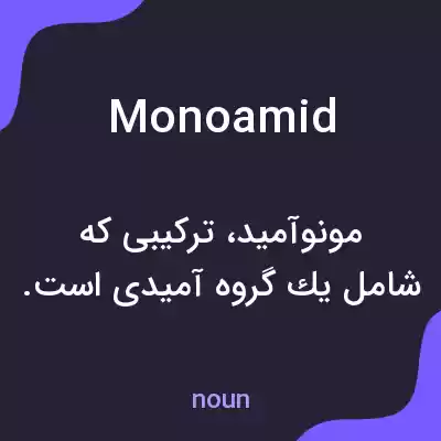 معنی monoamid به فارسی