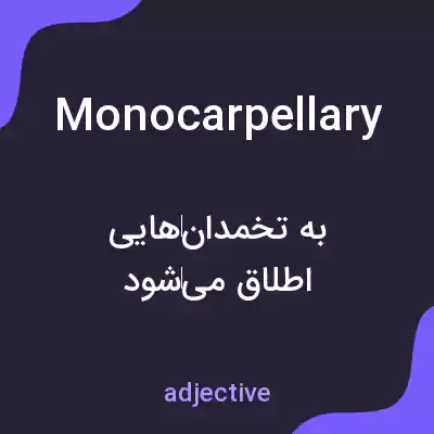 معنی monocarpellary به فارسی معنی monocarpellary به فارسی