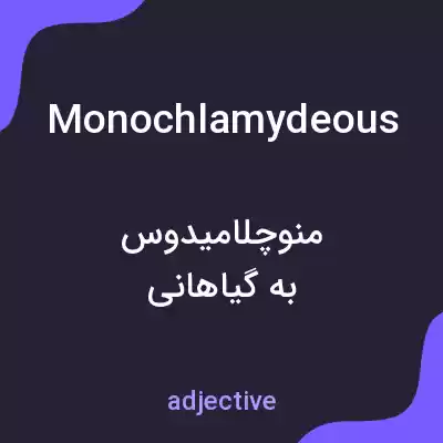 معنی monochlamydeous به فارسی معنی monochlamydeous به فارسی