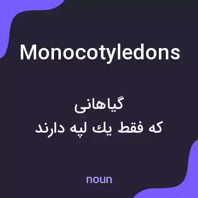 معنی monocotyledons به فارسی معنی monocotyledons به فارسی