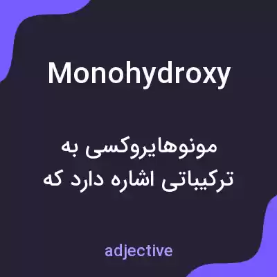 معنی monohydroxy به فارسی معنی monohydroxy به فارسی