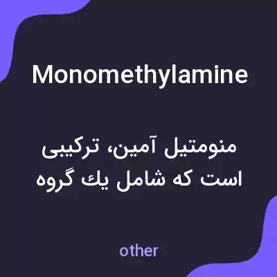 معنی monomethylamine به فارسی معنی monomethylamine به فارسی