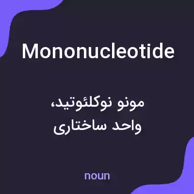 معنی mononucleotide به فارسی معنی mononucleotide به فارسی