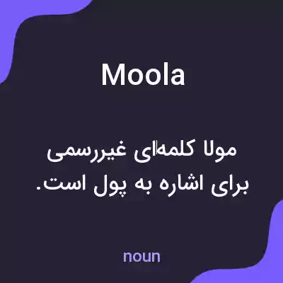 معنی moola به فارسی معنی moola به فارسی