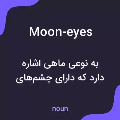 معنی moon-eyes به فارسی معنی moon-eyes به فارسی