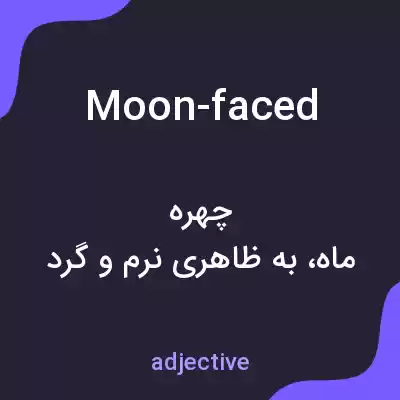 معنی moon-faced به فارسی معنی moon-faced به فارسی