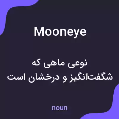 معنی mooneye به فارسی معنی mooneye به فارسی