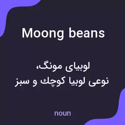 معنی moong beans به فارسی معنی moong beans به فارسی