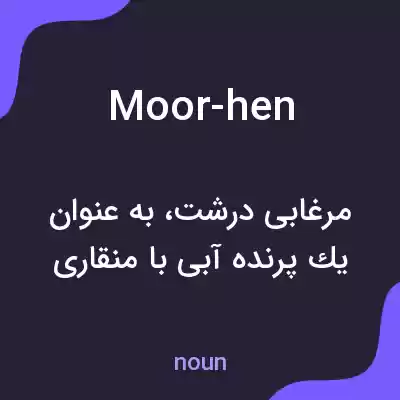 معنی moor-hen به فارسی معنی moor-hen به فارسی