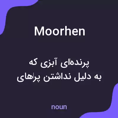 معنی moorhen به فارسی معنی moorhen به فارسی