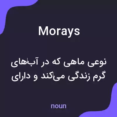معنی morays به فارسی معنی morays به فارسی